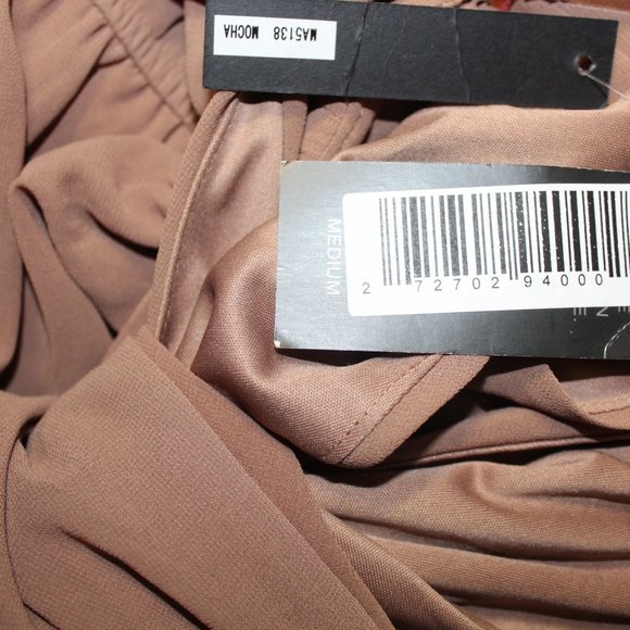 Miss Avenue Mocha V Neck Jumpsuit Medium NWT - Picture 8 of 13